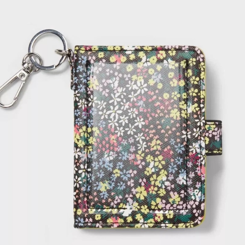 Colorful Floral Keychain Wallet - Picture 3 of 4